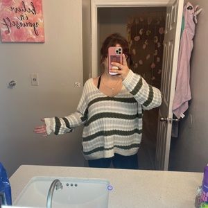 Women knit sweater